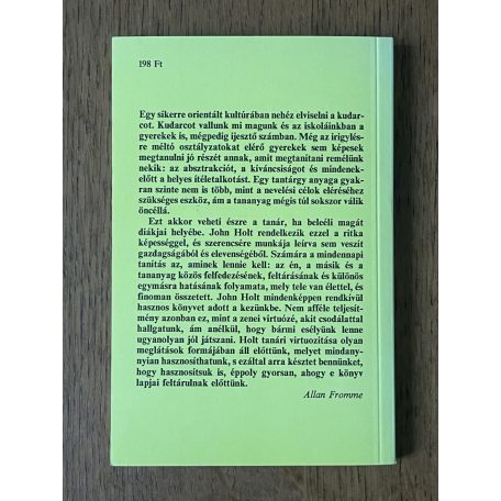John Holt: Iskolai kudarcok 