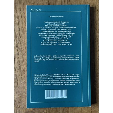 Eszmélet 72. szám (2006. tél) 