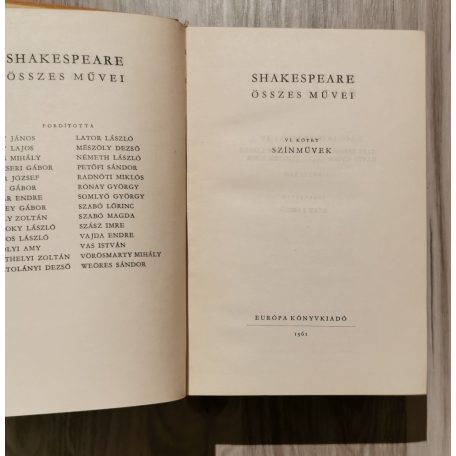 William Shakespeare: Shakespeare összes drámái I-VI. + Versek