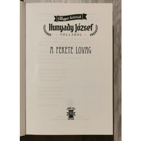 Hunyady József: A fekete lovag