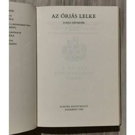 Népek Meséi: Az óriás lelke (Svájci népmesék)