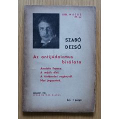 Szabó Dezső: Az antijúdaizmus bírálata