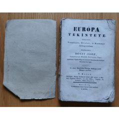   Dóczy Jó(z)sef: Európa tekíntete Jelenvaló Természeti, Míveleti, és Kormányi Állapotjában. V. kötet