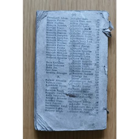 [Veszprém egyházmegyei sematizmus 1819-ből.]  Schematismus venerabilis cleri almae dioecesis weszprimiensis pro anno a christo nato MDCCCXIX comunni dierum CCCLXV. cum duplici indice locorum et personarum