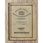 Magyar Királyi Posta Takarékpénztár Budapest betétkönyv (Szeged 1)