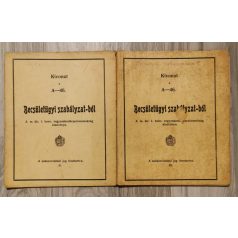 Kivonat az A-46. Becsületügyi szabályzat-ból II-III.