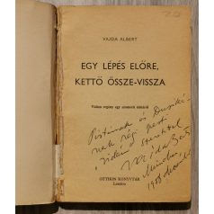 Vajda Albert: 1 lépés előre, 2 össze-vissza (Dedikált!)