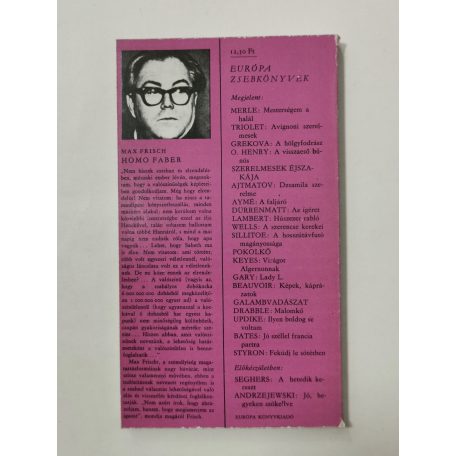 Max Frisch: Homo Faber 