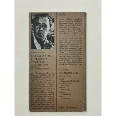 Heinrich Böll: Katharina Blum elvesztett tisztessége 