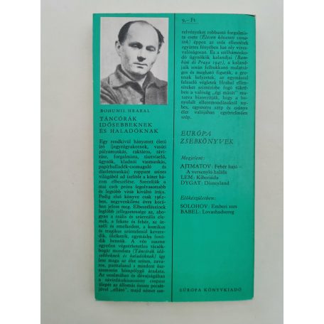 Bohumil Hrabal: Táncórák idősebbeknek és haladóknak