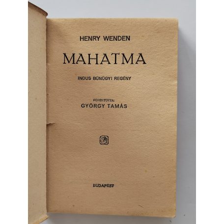 Henry Wenden: Mahatma (PHK 113.)