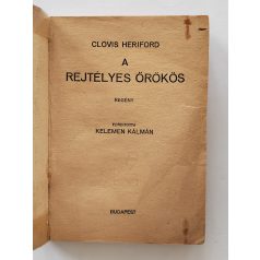 Clovis Heriford: A rejtélyes örökös  (PHK 341.)