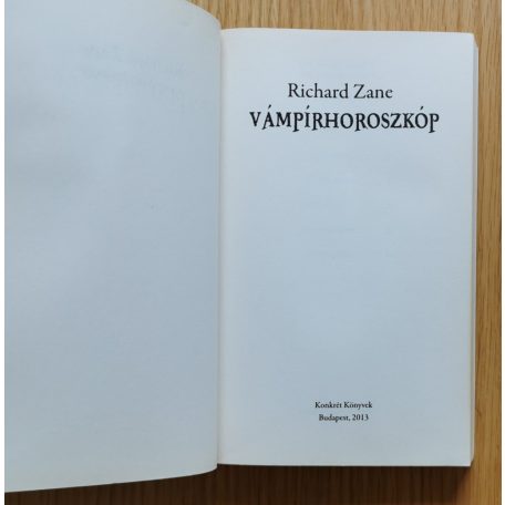 Richard Zane: Vámpírhoroszkóp