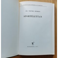 Frenkl Róbert, Dr.: Sportélettan