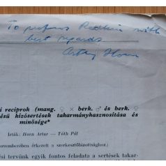   Horn Artur-Tóth Pál: Mangalica × berkshirei reciprok keresztezésű hízósertések takarmányhasznosítása és minősége (Horn Artur által dedikált)