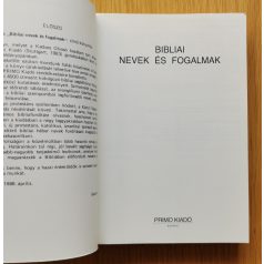 Bibliai nevek és fogalmak