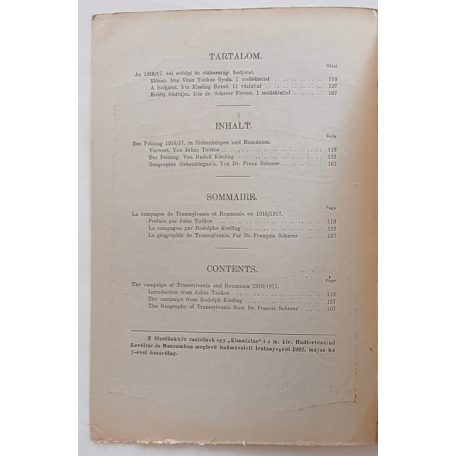 Hadtörténelem. Hadműveleti és harcászati dolgozatok. (Felelős szerkesztő és kiadó: Szelestey László ezredes.) 1922. II. évf. 1-4. szám. (Teljes!)