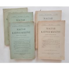   Magyar katonai közlöny. 1922. X. évf. Havi folyóirat. 1-6. szám. A M. Kir. Hadtörténelmi Levéltár és Múzeum kiadványa.