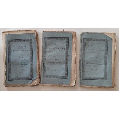 Tudományos Gyűjtemény. [A kor egyetemes tudományosságának folyóirata.] 1828. Tizenkettődik esztendei folyamat. I–XII. kötet. Szerkeztette Vörösmarty Mihál(y). Kiadta Trattner J(ános) M(átyás) és Károlyi I(stván).
