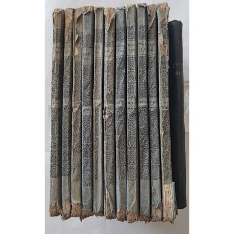 Tudományos Gyűjtemény. [A kor egyetemes tudományosságának folyóirata.] 1830. Tizennegyedik esztendei folyamat. I–XII. kötet. Szerkeztette Vörösmarty Mihál(y). Kiadta Trattner J(ános) M(átyás) és Károlyi I(stván).
