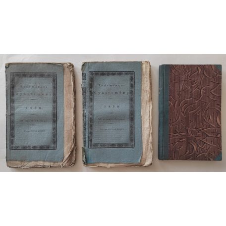 Tudományos Gyűjtemény. [A kor egyetemes tudományosságának folyóirata.] 1830. Tizennegyedik esztendei folyamat. I–XII. kötet. Szerkeztette Vörösmarty Mihál(y). Kiadta Trattner J(ános) M(átyás) és Károlyi I(stván).