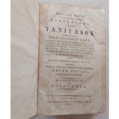   Kelemen Imre: Magyar hazai polgári magános törvényről írtt tanítások... 1822