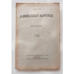 Angyal Pál: A jogbölcselet alaptételei (1926)
