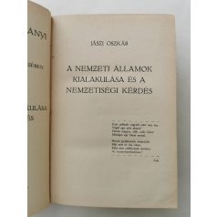   Jászi Oszkár, Dr.: A történelmi materializmus állambölcselete