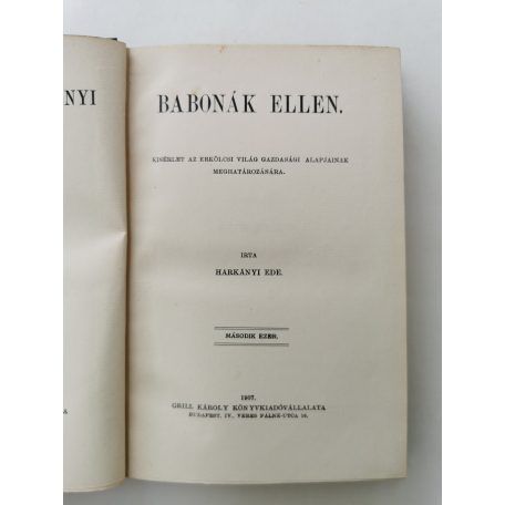 Harkányi Ede: Babonák ellen