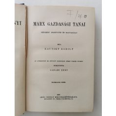 Kautsky Károly: Marx gazdasági tanai 