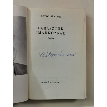 Látos Sándor: Parasztok imádkoznak (Dedikált)