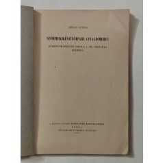 Dölle Attila: Szőrmekikészítőipari anyagismeret