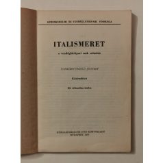   Scholtz Albin - Stráhl Antal, Dr. - Verhás Jenő: Italismeret a vendéglátóipari szak számára