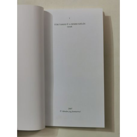 Túri Tamás: A semmi szélén