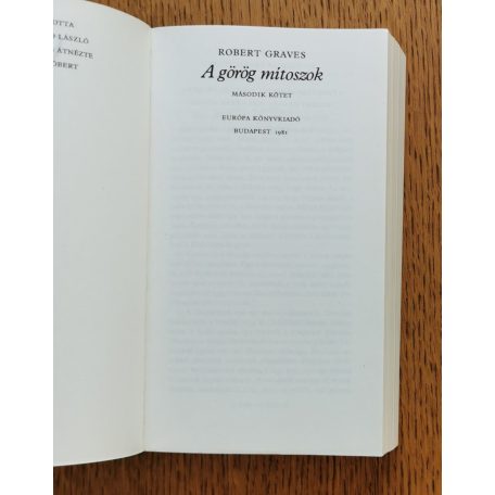 Robert Graves: A görög mítoszok I-II. 