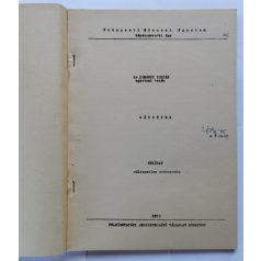 Komondy Zoltán, Dr.: Gázgépek - kézirat (1957)