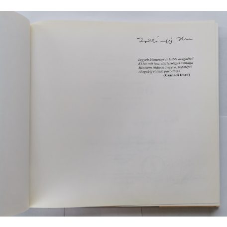 Tandi Lajos (szerk.): A képíró - Zoltánfy István (1944-1988) - Aláírt