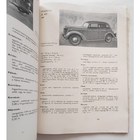 Liener György: Autótípusok - 1958