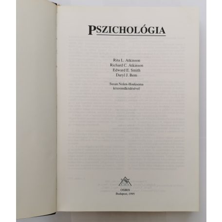 Rita L. Atkinson: Pszichológia
