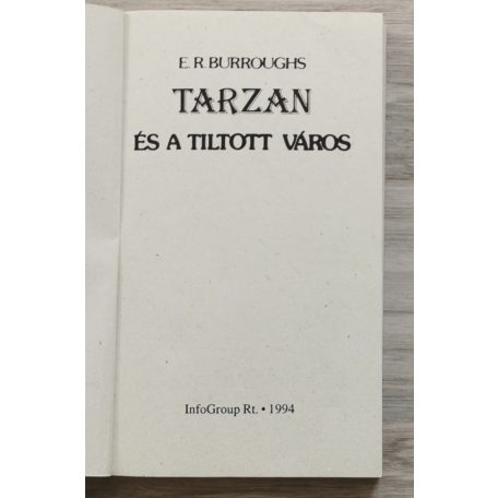 Edgar Rice Burroughs: Tarzan és a tiltott város 