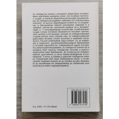 Kun Miklós-Szegedi Márton (szerk.): Az intelligencia mérése