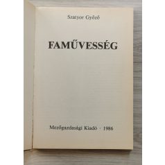 Szatyor Győző: Faművesség