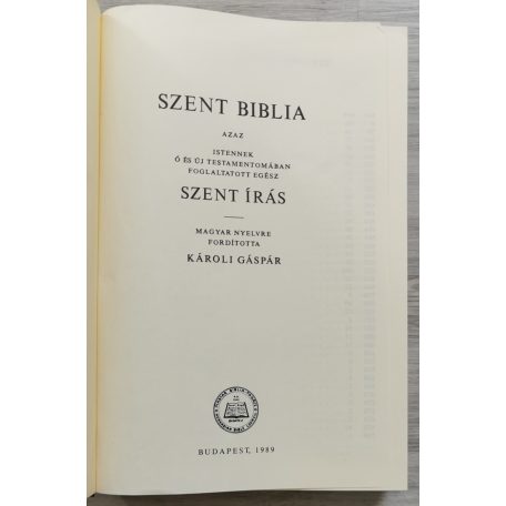 Szent Biblia