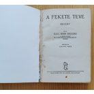 Earl Derr Biggers: A fekete teve (Palladis Pengős, első kiadás) 