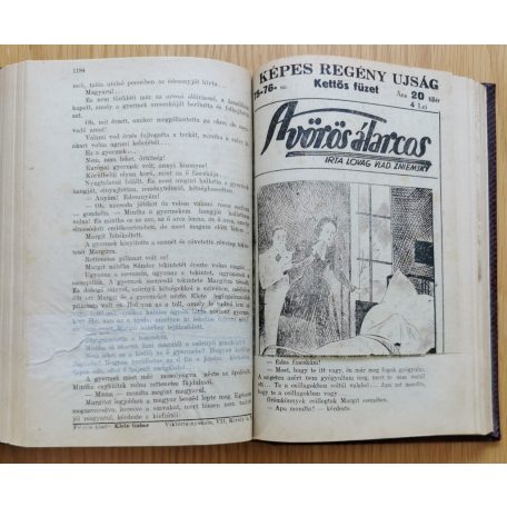 Lovag Vlad Zniemsky: A vörös álarcos  (folytatásos regény - Képes Regény Újság 1-176.)