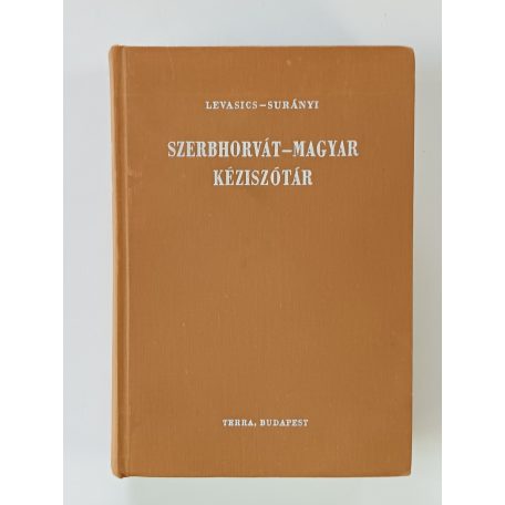  Levasics - Surányi (szerk.): Szerbhorvát-magyar kéziszótár