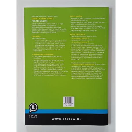 Szénásiné Steiner Rita – Szekeres Szilvia: Twenty-three Topics for Teenagers