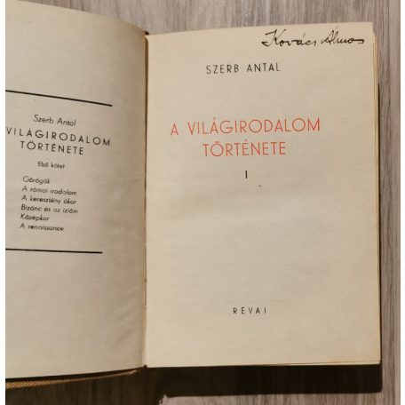 Szerb Antal: A világirodalom története I-III.