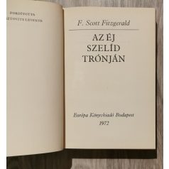 F. Scott Fitzgerald: Az éj szelíd trónján 