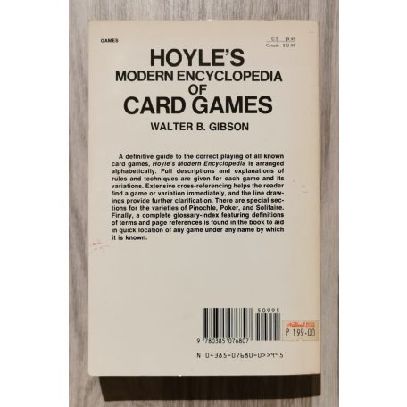 Walter B. Gibson: Hoyle's Modern Encyclopedia of Card Games: Rules of All the Basic Games and Popular Variations 